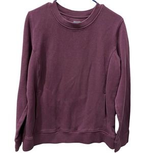 Duluth Trading Co Mens Pullover Sweatshirt Size Large Purple